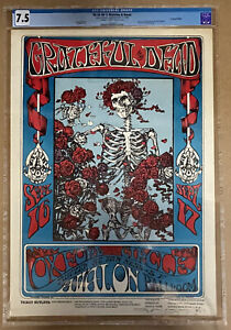 Grateful Dead FD-26 Poster OP-1 Signed Mouse CGC Avalon Not Fillmore AOR