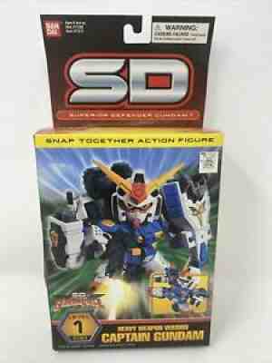 2003 Bandai SD CAPTAIN GUNDAM Heavy Weapon Version Snap Together Action Figure