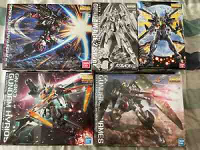 MG 1/100 Lot: Sengoku Astray, Age-II Special, Gundam Double X, Dynames & Kyrios