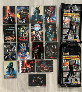 Mobile Suit Gundam Movie Poster Magnet 16pc Set Packaging Bandai Japan 2003 RARE