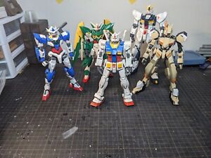 Lot 17 Built Gundam 1/100 MG FM NG Bandai Assembled Gunpla (see description)