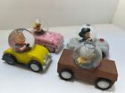 Hallmark Peanuts Gallery Snow Globe Cars Linus Lucy  Charley Brown & Sally