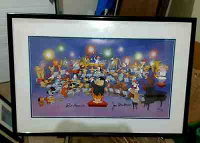 CEL HANNA BARBERA SIGNED  RARE  SYMPHONY OF STARS  ART CELL #12/50