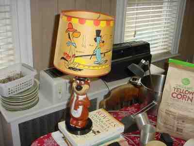 1960 Yogi Bear lamp-original shade! Must see-great colors -