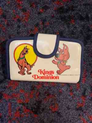 Vintage 1985 Scooby DOO Scrappy KINGS DOMINION Tri-fold WALLET Coin Purse Card