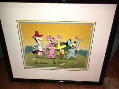 Hanna Barbera Signed Cel Parade Rare Quickdraw Snagglepuss Huckelberry Hound