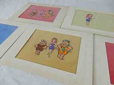 Original Production Animation Cells 1963 Ann-Margrock Flinstones, set of 5