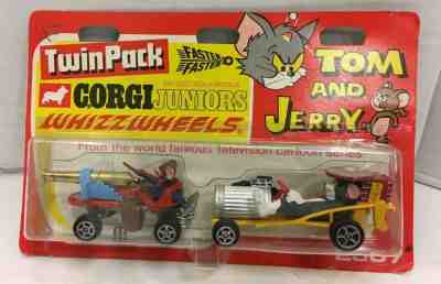 VINTAGE 1971 METTOY TOYS CORGI JUNIOR TOM & JERRY TWIN PACK #2507 NEW IN PACK