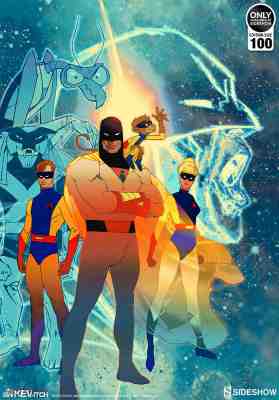 Sideshow Collectables Art Print Space Ghost Future Quest by Bill Sienkiewicz NEW