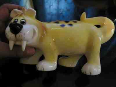 1975 HANNA BARBERA CERAMIC Baby Puss Flintstones Pet Cat MEXICO