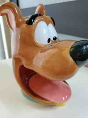 RARE 1996 Scooby Doo ceramic Soap SOS holder Face  3D warner bros. studio store