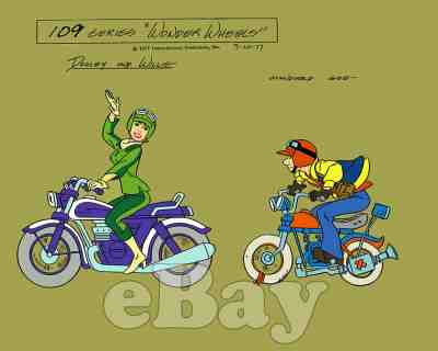 Rare! WONDER WHEELS Cartoon Color TV Photo HANNA BARBERA Studios SKATEBIRDS