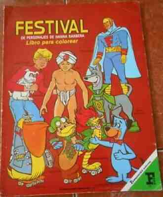 HANNA BARBERA coloring book DYNOMUTT DOG WONDER FABULMAN SKATEBIRDS JOHNNY QUEST