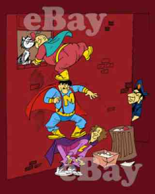 Rare! THREE ROBONIC STOOGES Cartoon TV Photo HANNA BARBERA Studios SKATEBIRDS