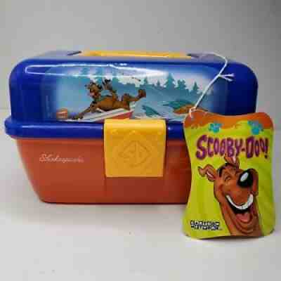 Vintage Scooby Doo Kids Plastic Fishing Tackle Box With Tray by