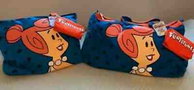 Set of Two (2) Wilma Flintstone 1994 Hanna Barbera tote bags