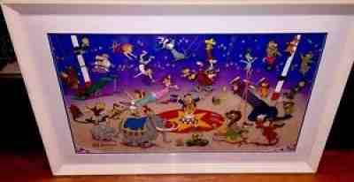 hanna barbera cel signed flintstones characters circus of stars yogi scooby cell