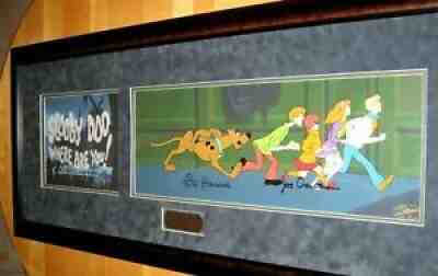 SCOOBY DOO WHERE ARE YOU, HANNA BARBERA SIGNED, RARE LIMITED EDITION CEL w/ COA