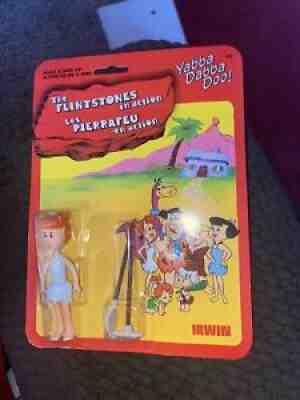 Irwin Toys 1985 The Flintstones in Action Wilma Action Figure in The Package New