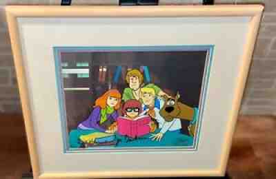 Scooby Doo Cel Hanna Barbera Signed Professor Hyde White Super 70's Rare Cell