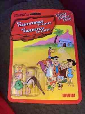 Irwin Toys 1985 The Flintstones in Action Pebbles And Bamm Bamm
