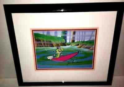 hanna barbera cel signed wally gator original production cell