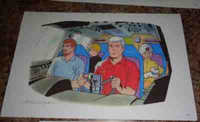 Hanna-Barbera Jonny Quest Family Bob Singer Signed Giclee Convention Print #8/75