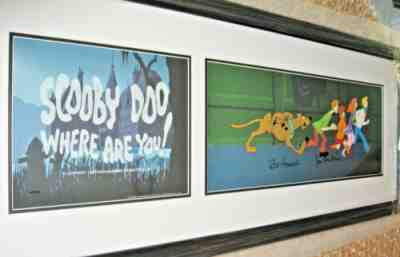 SCOOBY DOO WHERE ARE YOU, HANNA BARBERA Signed Ltd. Edition RARE PAN CELL w LOA