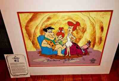 Flintstones Cel Hanna Barbera Signed 30th Anniversary Edition Animation Art Cell