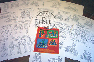 WONDER WHEELS ANIMATORS' MODEL SHEETS HANNA BARBERA Artist Reference Guide