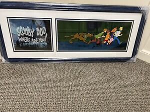 SCOOBY-DOO WHERE ARE YOU! Set Of 2, Hand painted Cel Signed HANNA- BARBERA AP 25