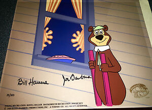 Yogi Bear Cel Hanna Barbera Signed Pie Pirate Rare Animation Art Edition Cell