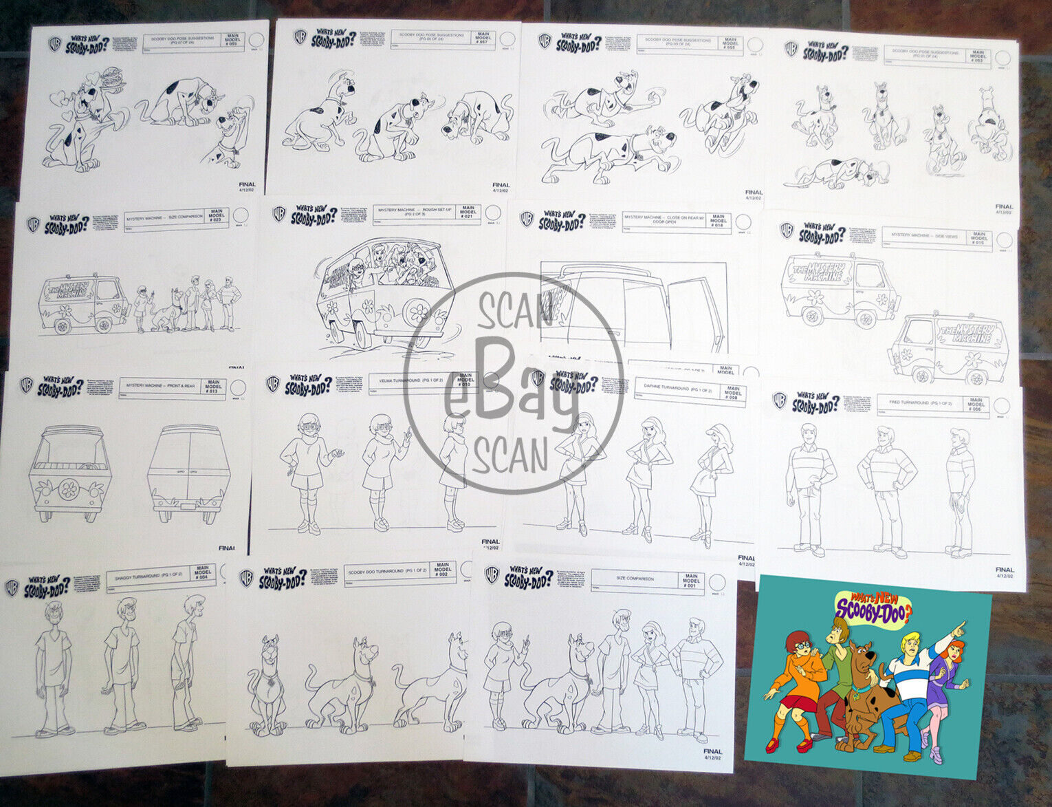 WHAT'S NEW SCOOBY DOO ANIMATORS' MODEL SHEETS HANNA BARBERA Art Reference Guide