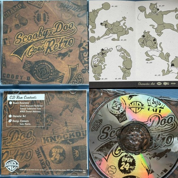 Scooby-Doo Goes Retro Animation Style Guide CD-ROM Rare Artwork Hanna Barbera