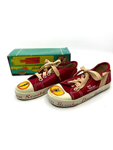 1976 Vintage Scooby Doo Mystery Machine Kids Sneakers Red ID Collectable (B)