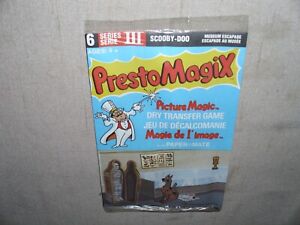 VINTAGE SCOOBY DOO PRESTO MAGIX RUB ONS 5'X7