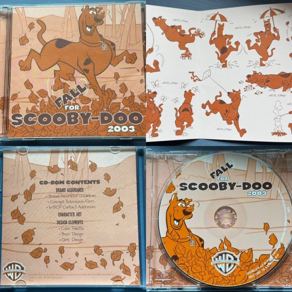 Fall For Scooby-Doo 2003 Rare Animation Style Guide CD-ROM Hanna Barbera Booklet