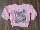 Vintage Pink 80s The Flintstones Holly Rock Hanna Barbera Crewneck Sz M Puff