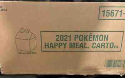 McDonalds Pokemon outlet 2021 Promo Happy Meal Case Pikachu Box 25th Anniversary 280 ct