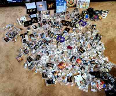 Over 400 Hard Rock Cafe pins sealed new rare, guitars, girls, grand openings lot