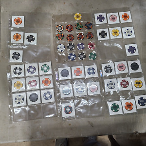 Lot Of 124 different Harley Davidson Poker Chips Daytona Milwaukee Las Vegas DC