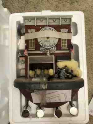 Harley Davidson Bradford Exchange Freedom Chopper Motorcycle Garage Cuckoo Clock