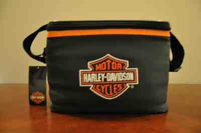 Harley-Davidson® Distressed Retro Block Metal Adult Lunch Box