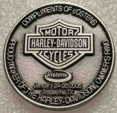 RARE JOSTENS HARLEY DAVIDSON BAR & SHIELD VINTAGE 2005 GRAPEVINE, TEXAS COIN NEW