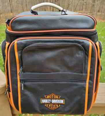 Harley-Davidson® Women's Midnight Rider Leather Convertible Backpack - Black