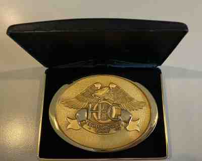 Harley Davidson Owners Group HOG Belt Buckle "GOLD" made by jostens
