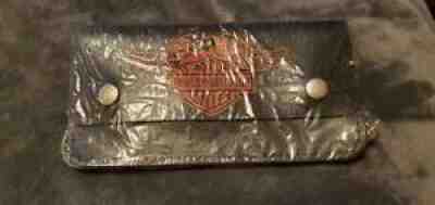 VINTAGE HARLEY DAVIDSON WALLET WITH CHAIN BLACK/EAGLE - NEW SEALED