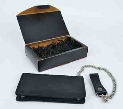 Harley-Davidson 100-Year Anniversary Black Leather Chain Wallet 97666-03V