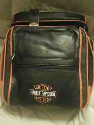 Harley-Davidson® Women's Midnight Rider Leather Convertible Backpack - Black
