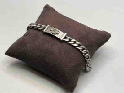 Vintage 925 Sterling Silver HARLEY DAVIDSON Motorcycle 7.5â? Bracelet 26.72 Grams